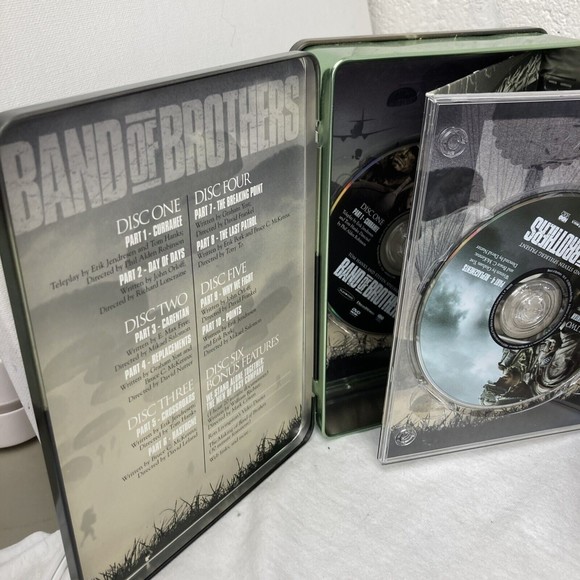 Band Of Brothers 6-Disc DVD Set Complete HBO Mini-Series Tin Box Nice - Picture 11 of 11